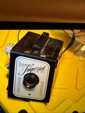 Imperial Herco Black Box Camera - Vintage Style Film Camera